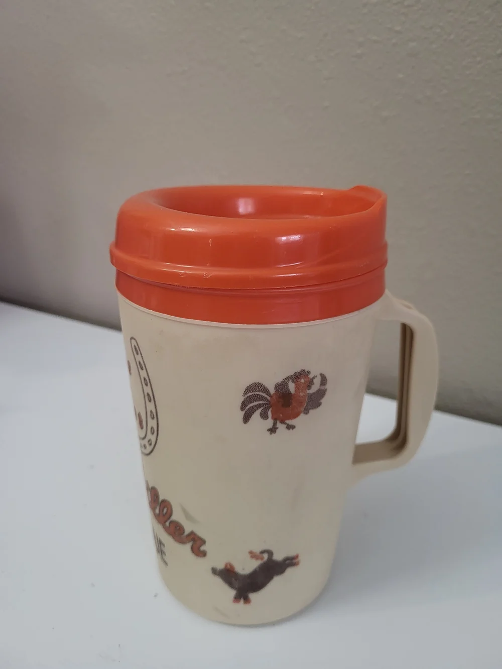 Bill Miller Bar-B-Q Texas Tea Bucket Aladdin Insulated Mug Cup 34oz W/ Lid